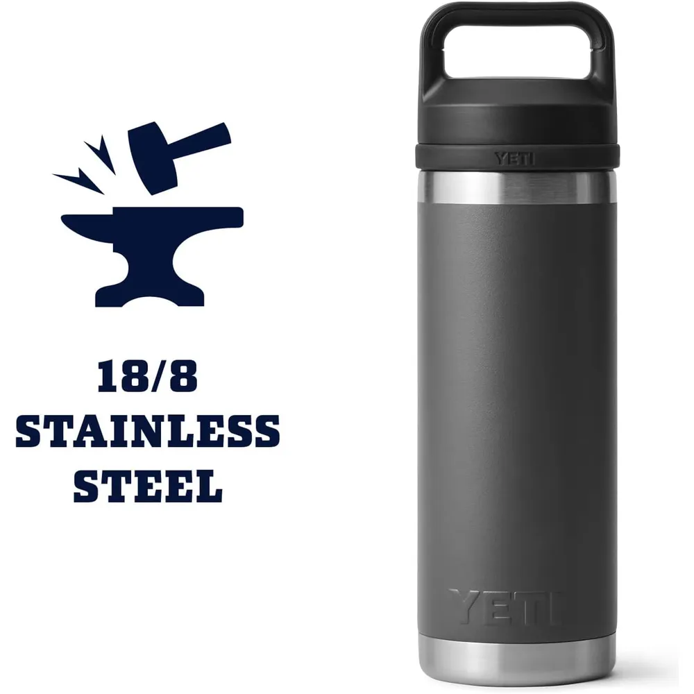 YETI Botella Rambler con Tapa Chung de 18 oz | Gris