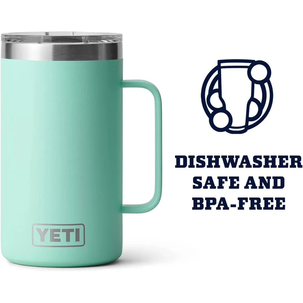 YETI Rambler Taza de 24 oz con Tapa Magslider | Verde Agua
