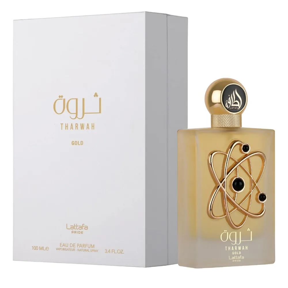 PERFUME LATTAFA THARWAH GOLD EDP UNISEX 3.4 OZ / 100 ML