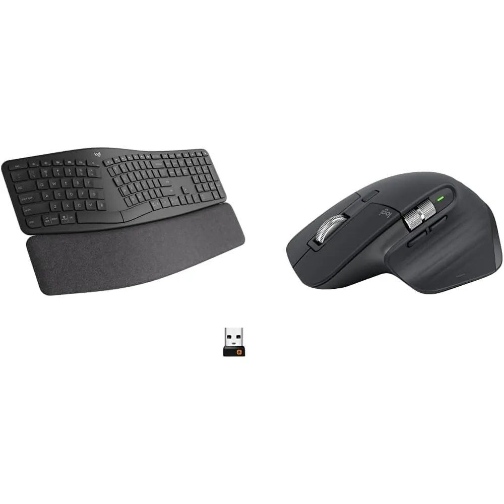 COMBO TECLADO Y MOUSE INALÁMBRICOS K860 LOGITECH | NEGRO