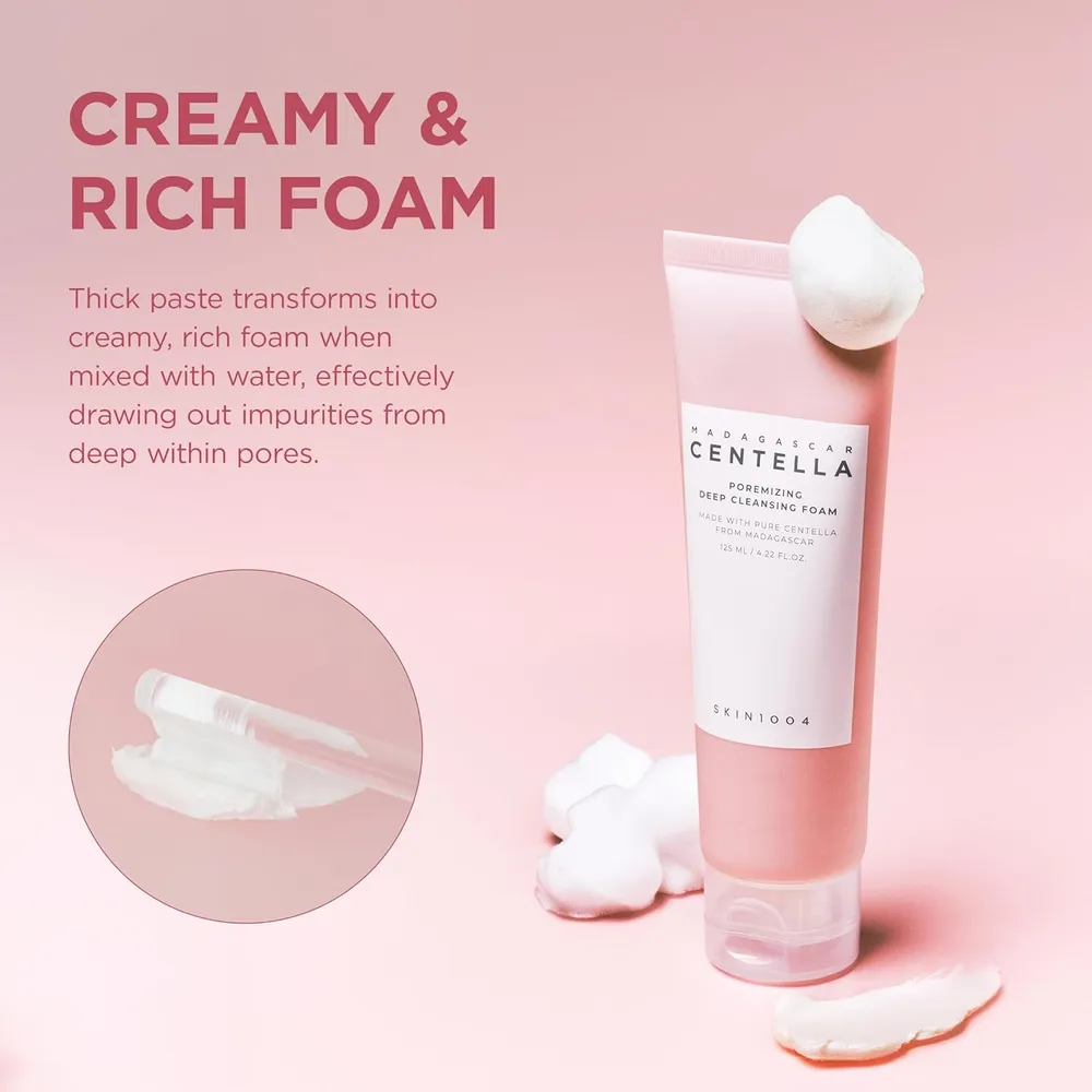 ESPUMA LIMPIADORA FACIAL POREMIZING LIMPIEZA PROFUNDA SKIN1004 | 4.23 OZ / 125 ML
