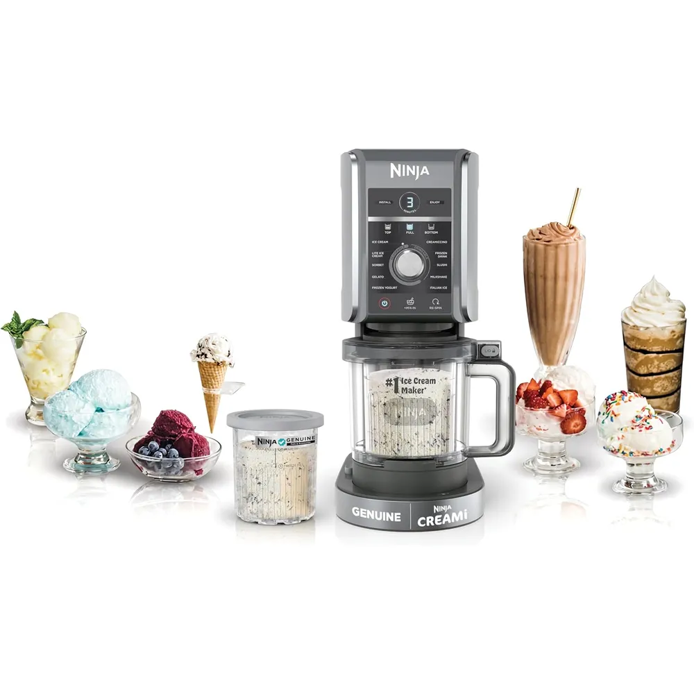NINJA MÁQUINA DE HELADOS CREAMI DELUXE NC501 24 OZ / 710 ML | PLATEADO