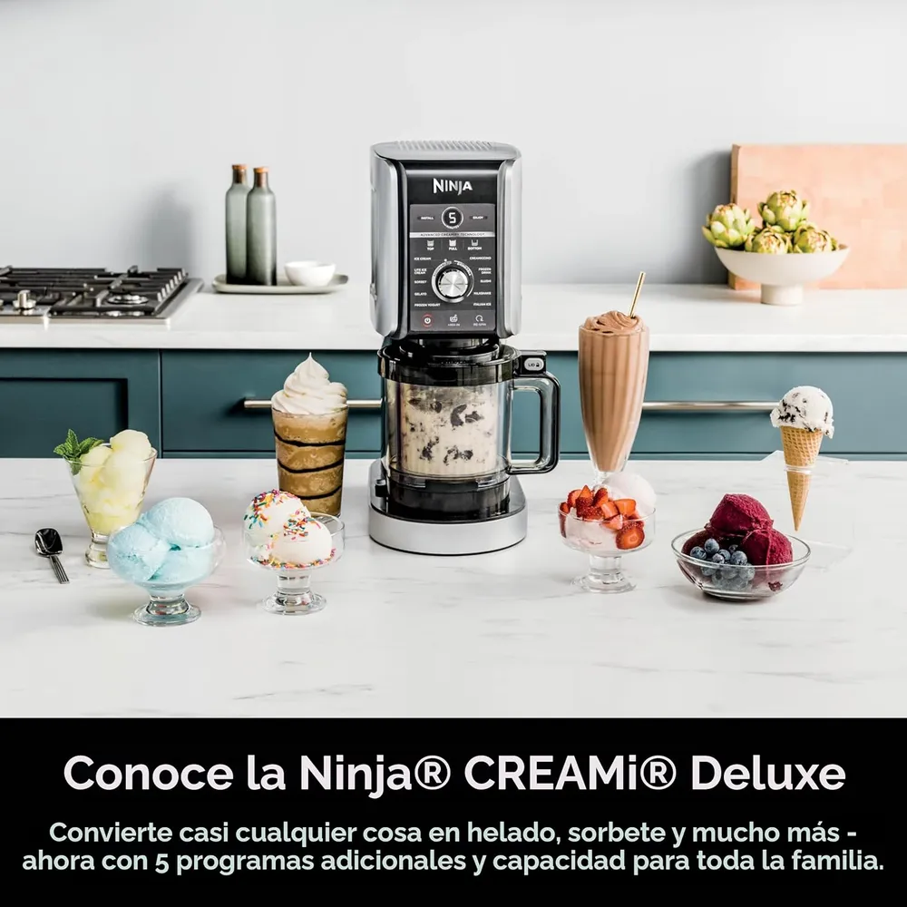 NINJA MÁQUINA DE HELADOS CREAMI DELUXE NC501 24 OZ / 710 ML | PLATEADO