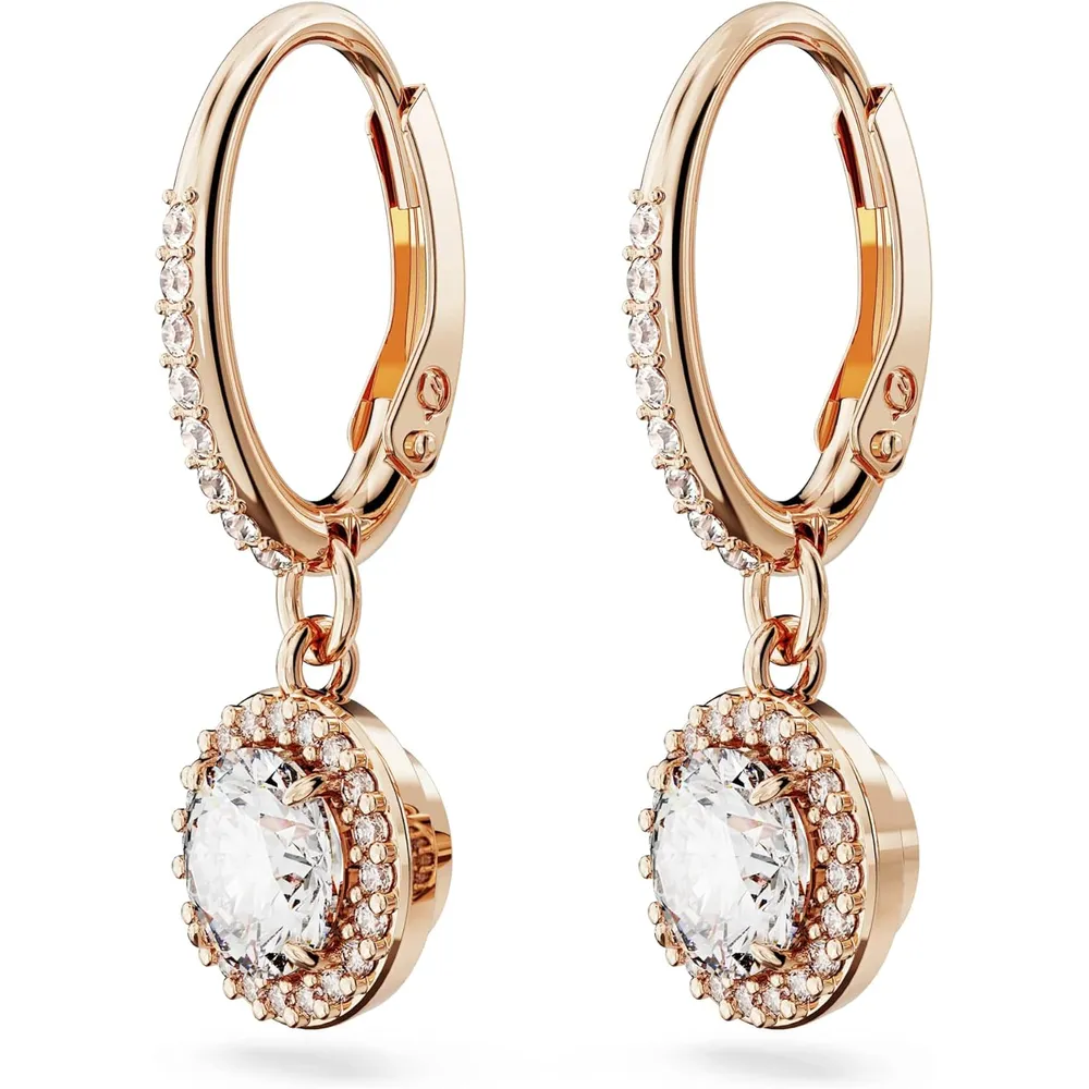 SWAROVSKI ARETES STUD PAVE UNA ANGELIC ACABADO ORO ROSA PARA MUJER | ORO ROSA