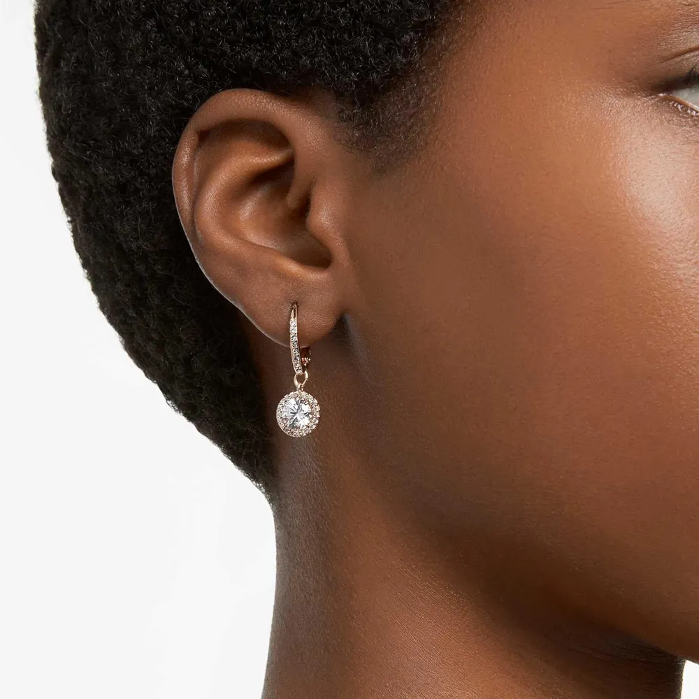 SWAROVSKI ARETES STUD PAVE UNA ANGELIC ACABADO ORO ROSA PARA MUJER | ORO ROSA