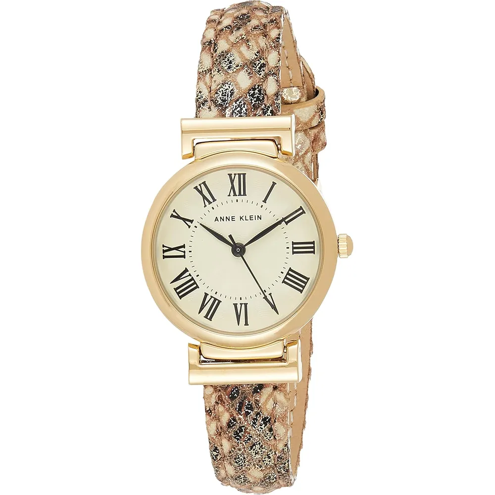 Anne Klein AK/2246CRHY reloj para mujer | 28 mm - Crema/Dorado
