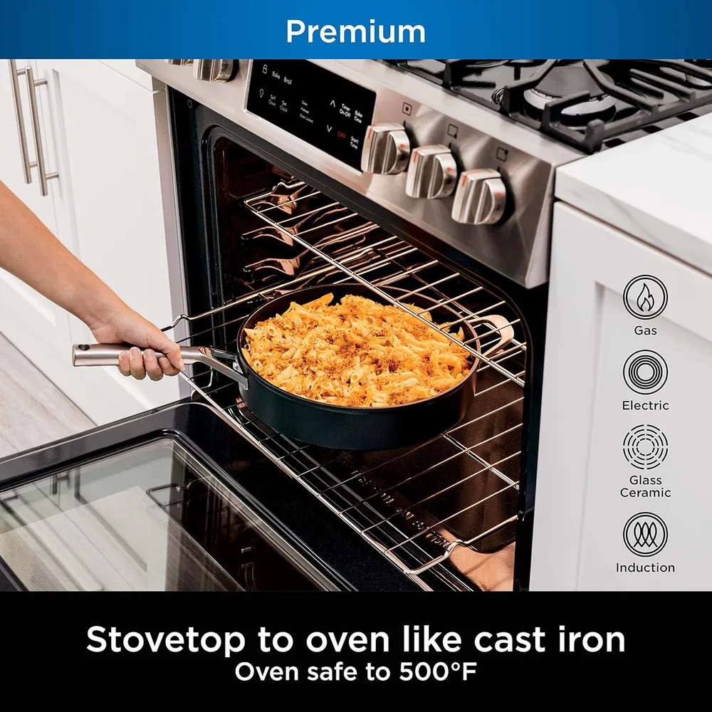 b0bb6hwvrz_3_webp.webp Ninja sartén C30140 Foodi Neverstick Professional con tapa, apta para horno, 4 qt / 3,8 L | Gris Pizarra