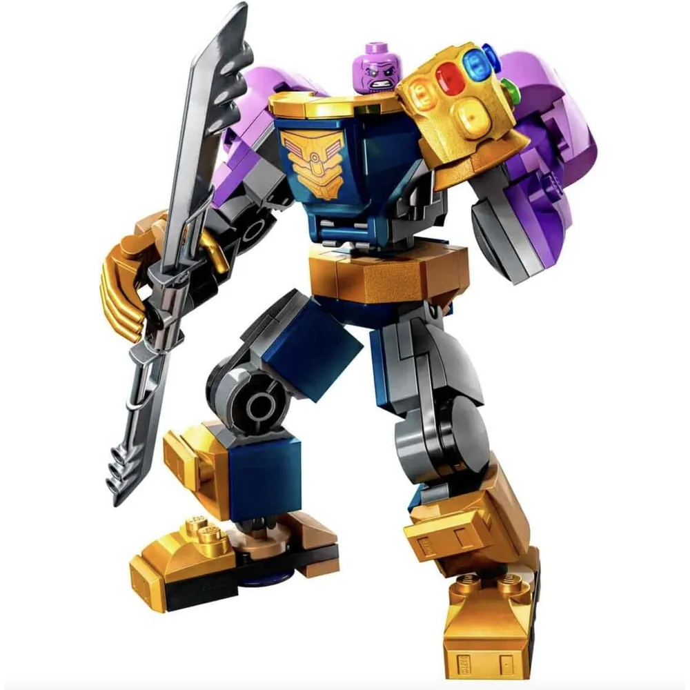 LEGO MARVEL ARMADURA MECÁNICA DE THANOS CON GUANTE DEL INFINITO