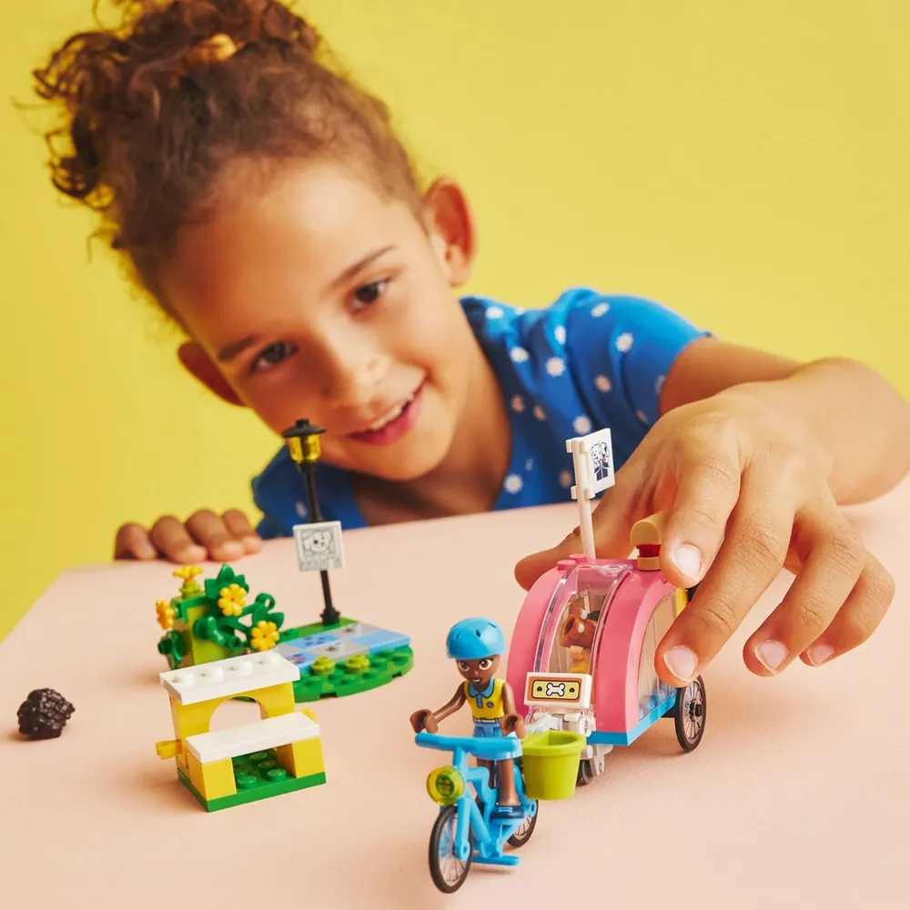 Lego Friends bicicleta de rescate de perros set con minimuñecas y cachorro