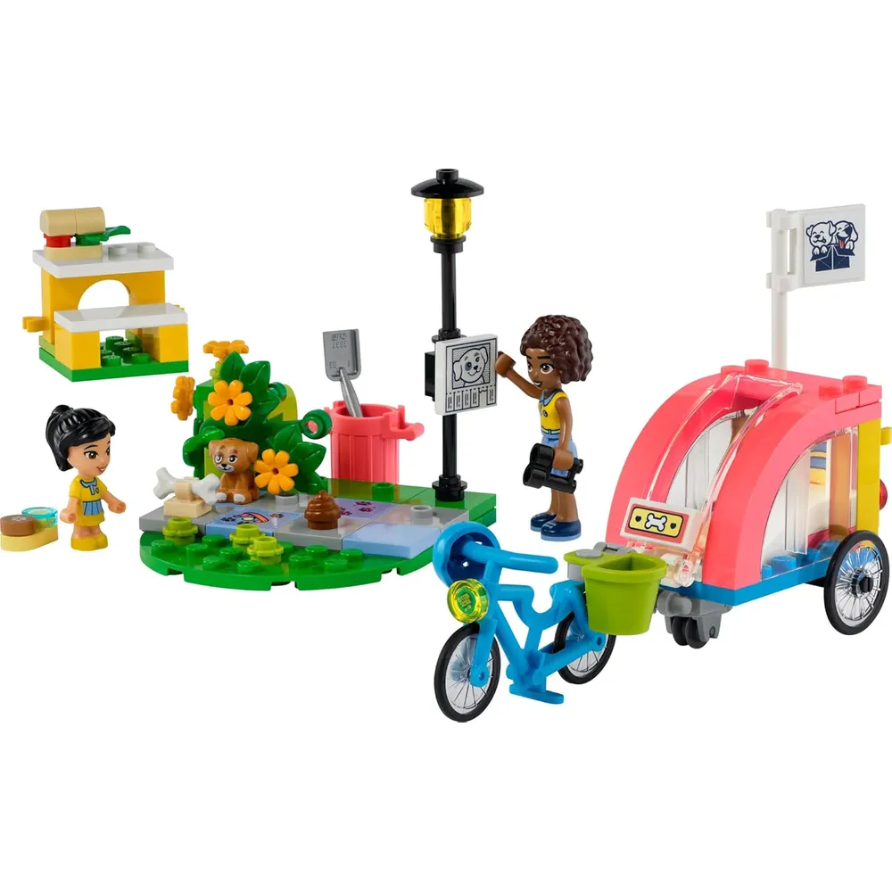 Lego Friends bicicleta de rescate de perros set con minimuñecas y cachorro