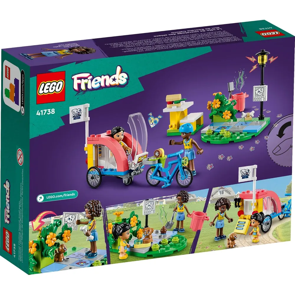 Lego Friends bicicleta de rescate de perros set con minimuñecas y cachorro