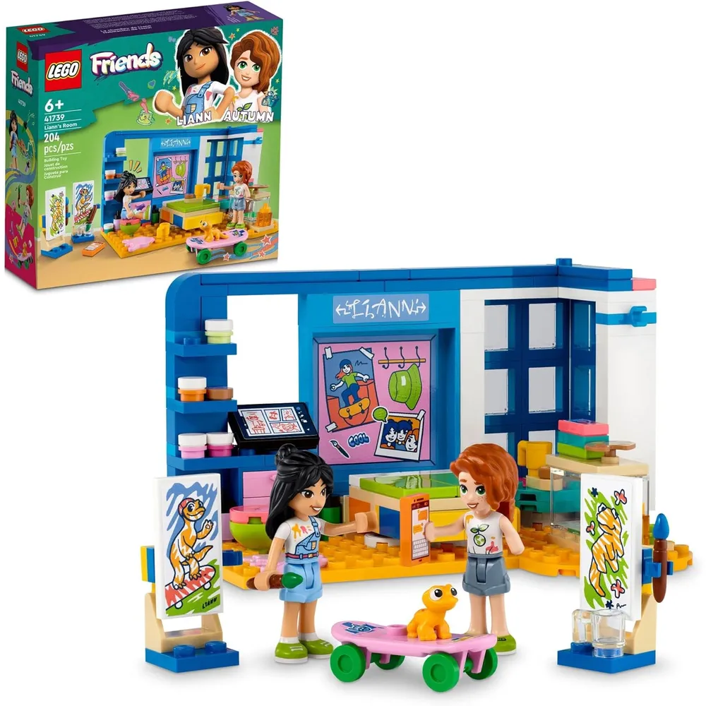 Lego Friends habitación de Liann set de juego coleccionable con minimuñecas