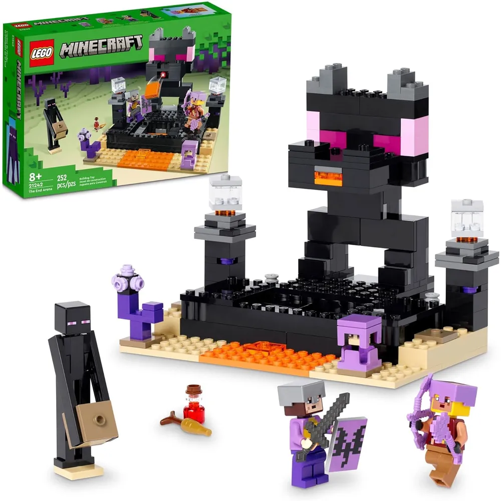 Lego Minecraft The End Arena set de batalla con dragón Ender y Enderman