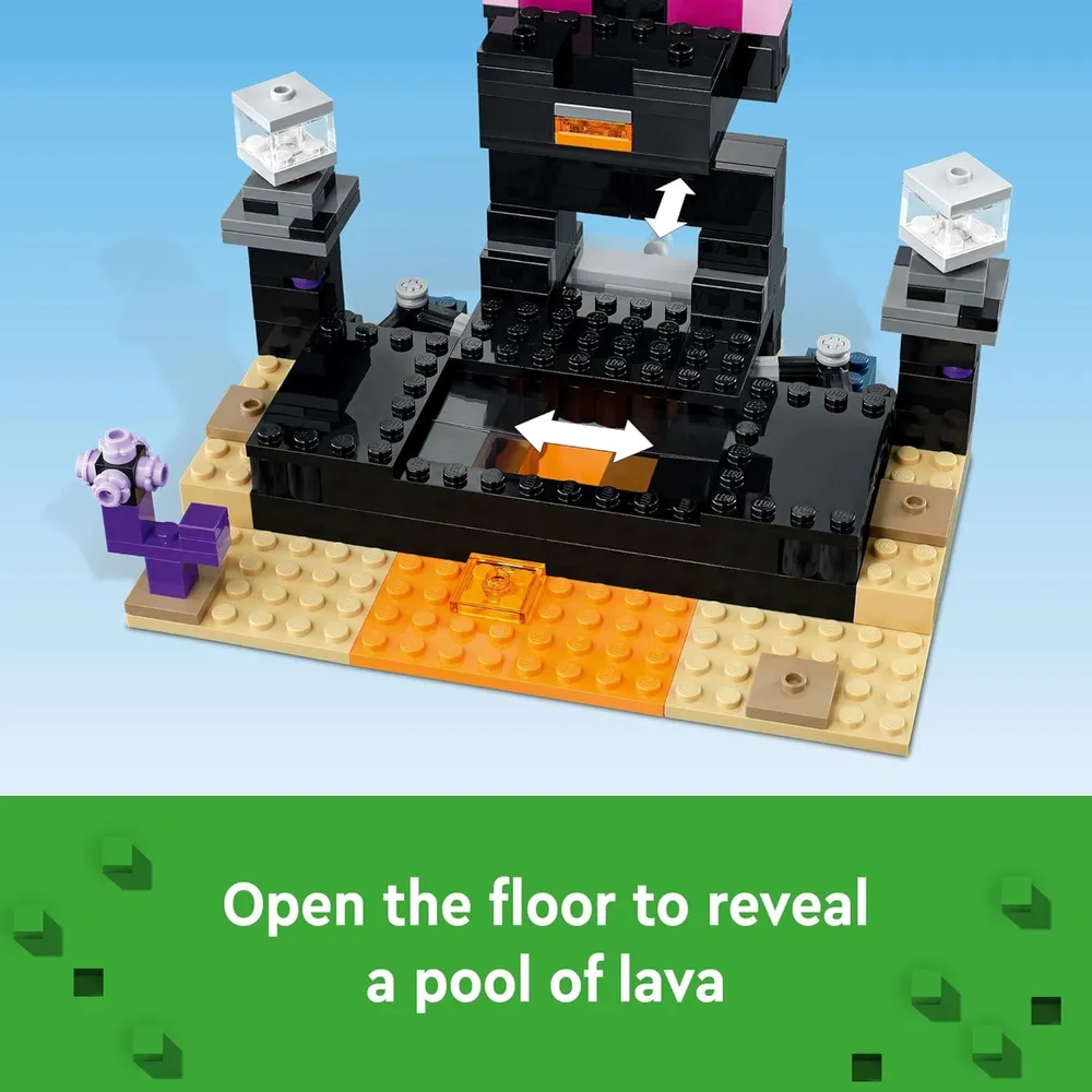 Lego Minecraft The End Arena set de batalla con dragón Ender y Enderman