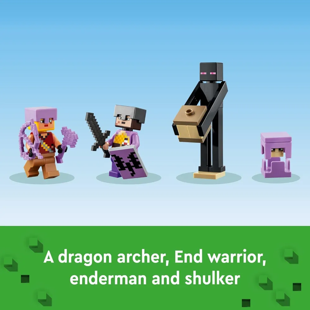 Lego Minecraft The End Arena set de batalla con dragón Ender y Enderman