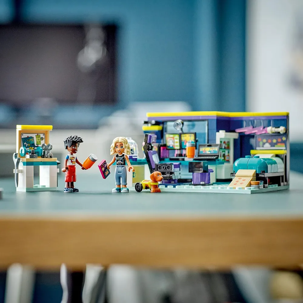 Lego Friends habitación de Nova set de videojuegos coleccionable con mini muñeca