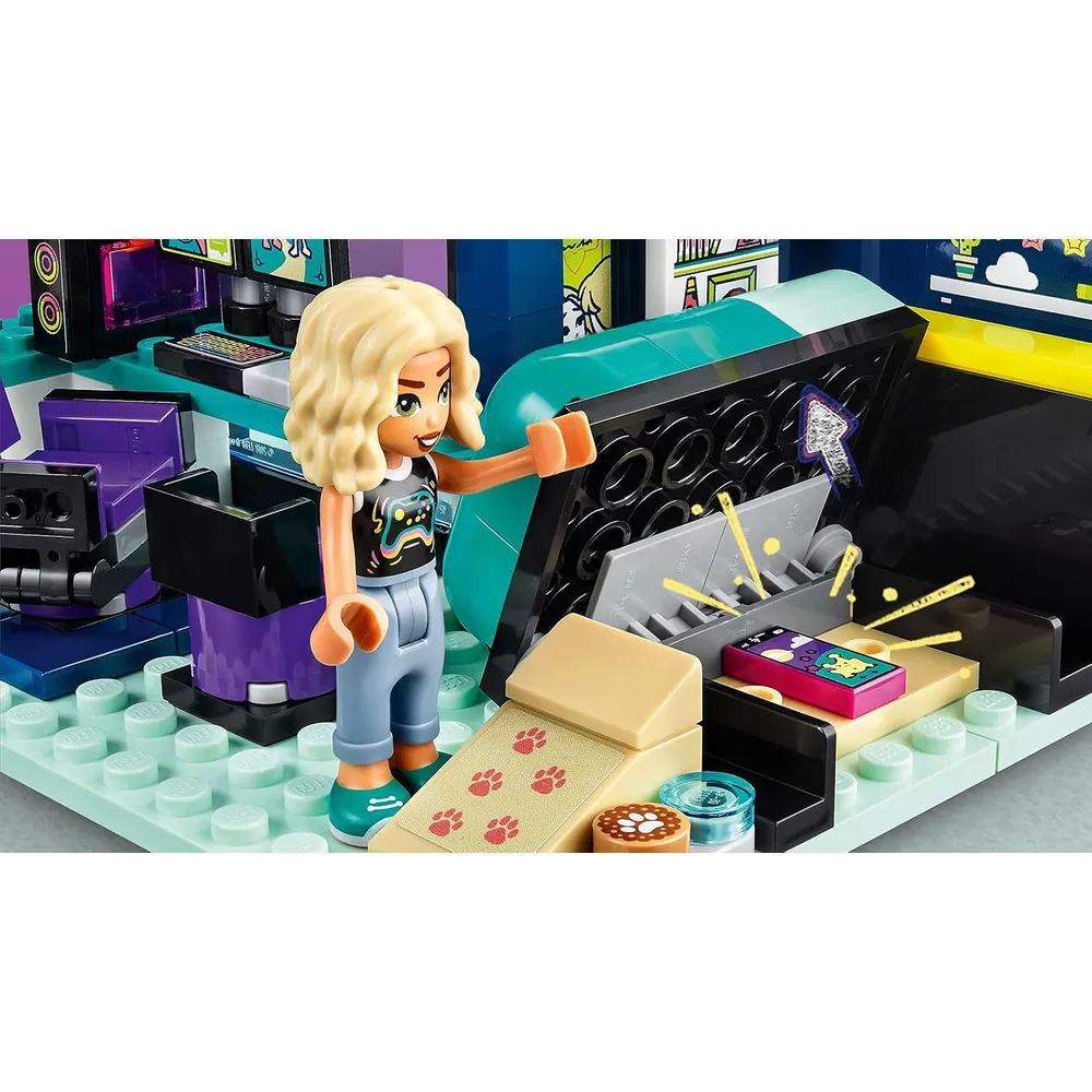 Lego Friends habitación de Nova set de videojuegos coleccionable con mini muñeca