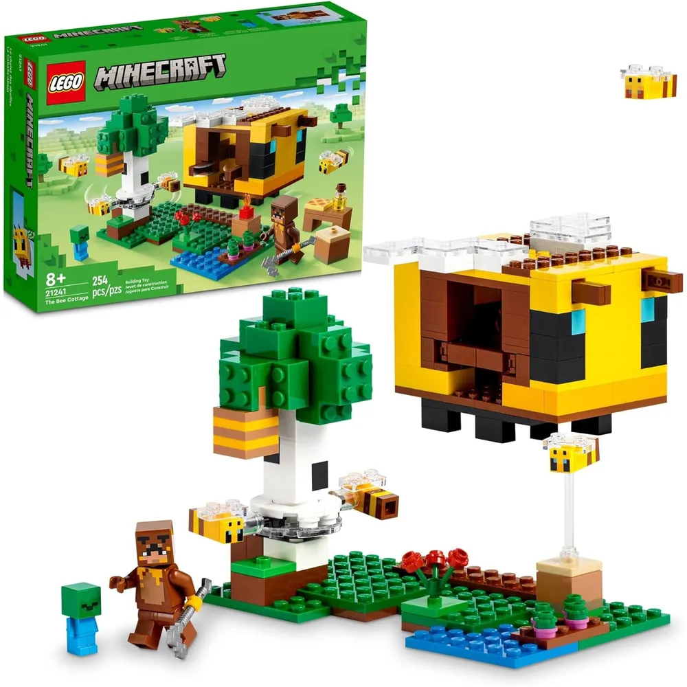 Lego Minecraft cabaña de las abejas set de construcción con granja y figuras