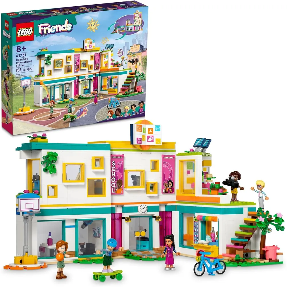 Lego Friends Heartlake International School set con 5 minimuñecas y accesorios