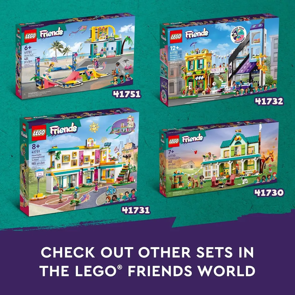 Lego Friends Heartlake International School set con 5 minimuñecas y accesorios