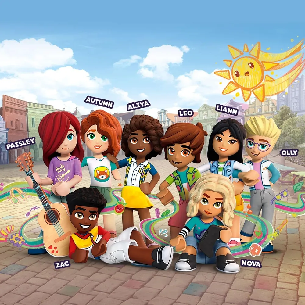 Lego Friends Heartlake International School set con 5 minimuñecas y accesorios