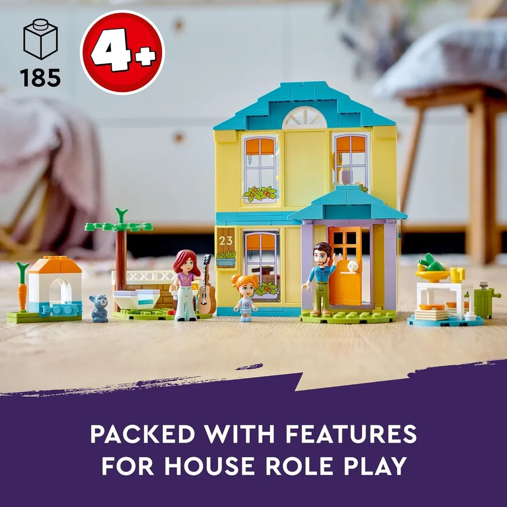 Lego Friends casa de Paisley juguete con accesorios y figura de conejito
