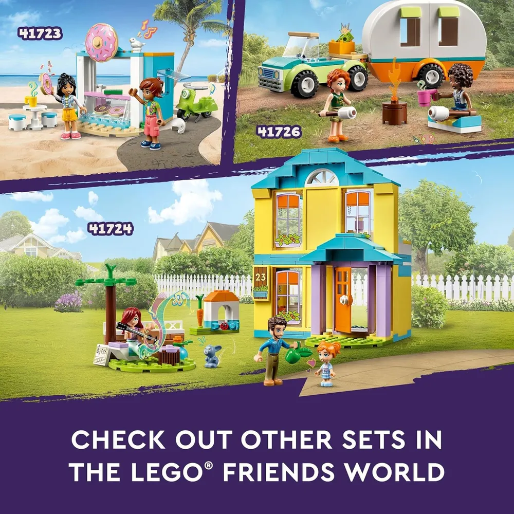 Lego Friends casa de Paisley juguete con accesorios y figura de conejito
