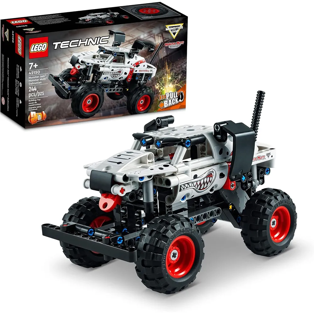 Lego Technic Monster Jam Monster Mutt Dálmata camión 2 en 1 con retroceso