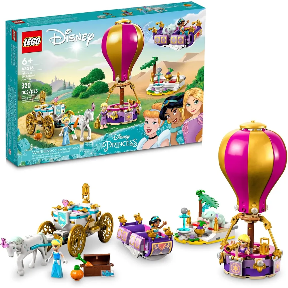 Lego Disney Princess Viaje Encantado set 3 en 1 con carruaje y globo aerostático