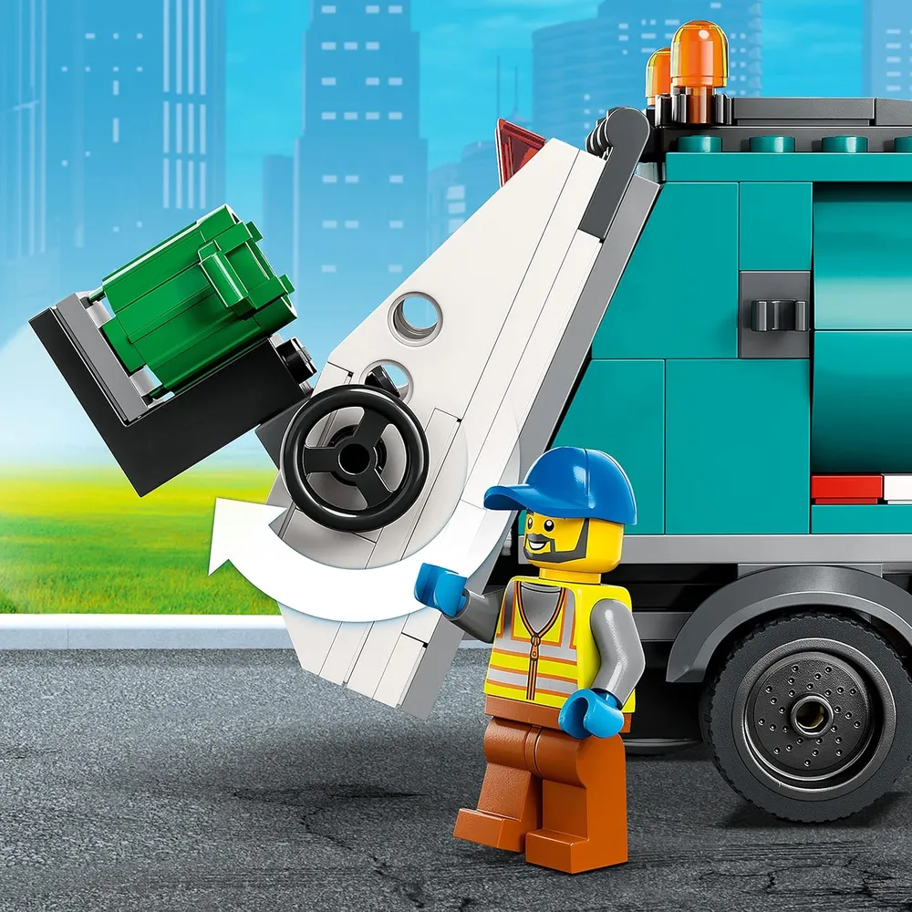 Lego City camión de reciclaje set educativo con contenedores de clasificación