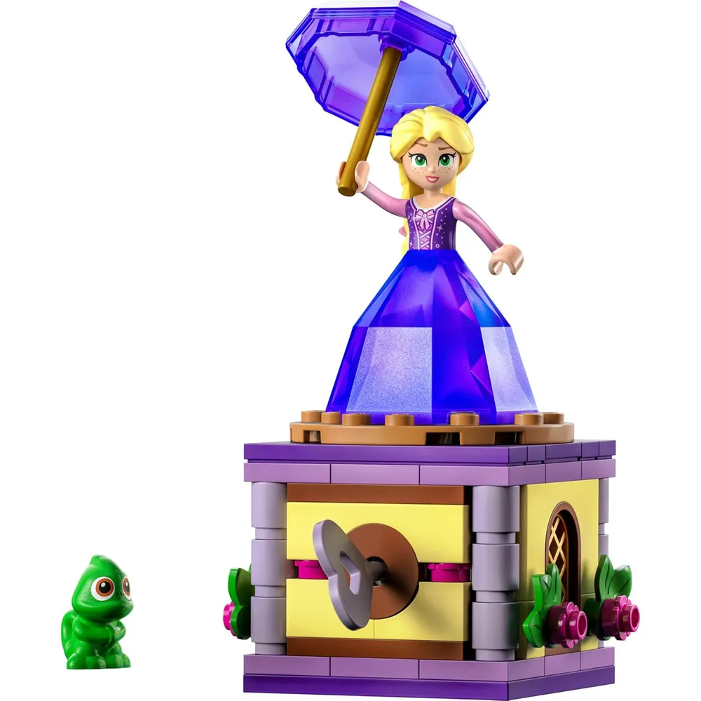Lego Disney Princess Rapunzel giratoria set con vestido de diamantes y Pascal