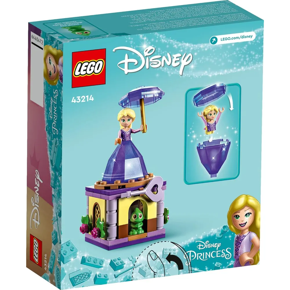 Lego Disney Princess Rapunzel giratoria set con vestido de diamantes y Pascal
