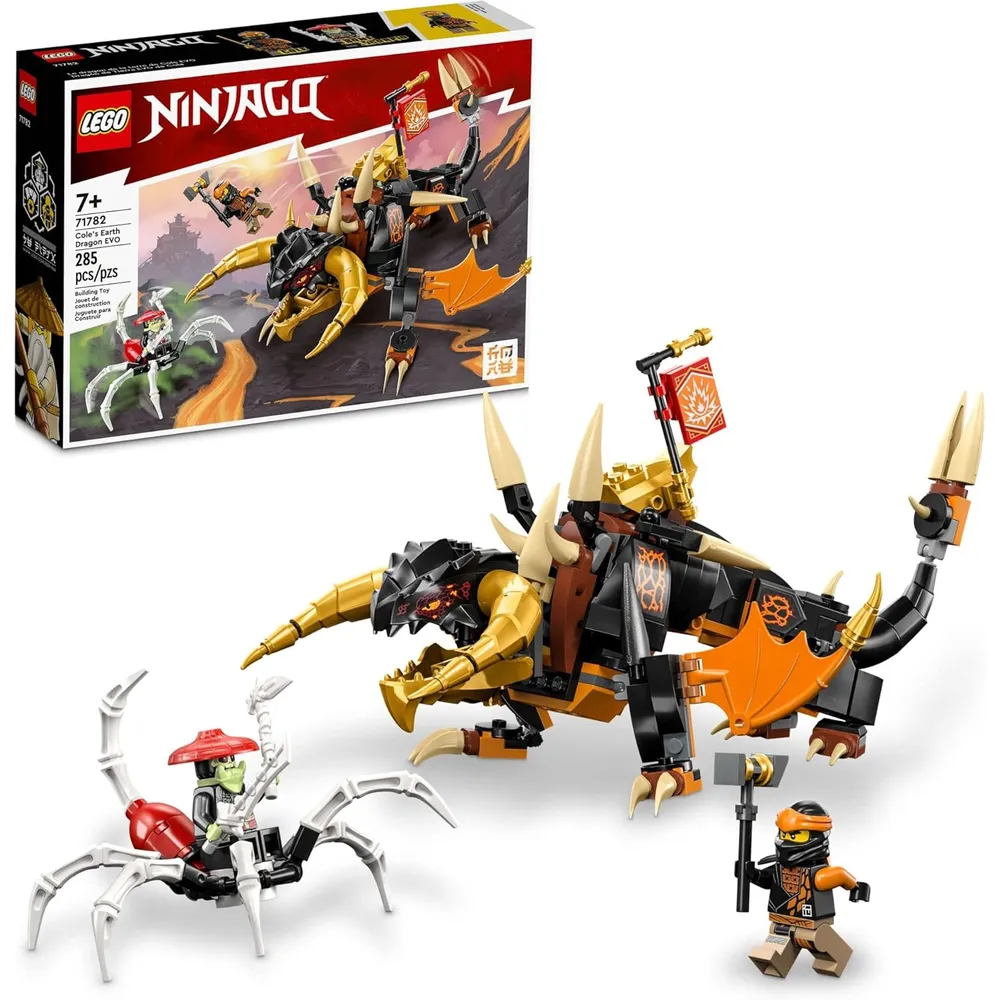 Lego Ninjago dragón de tierra Evo de Cole set de acción con figuras de batalla