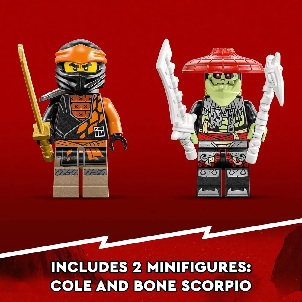 Lego Ninjago dragón de tierra Evo de Cole set de acción con figuras de batalla