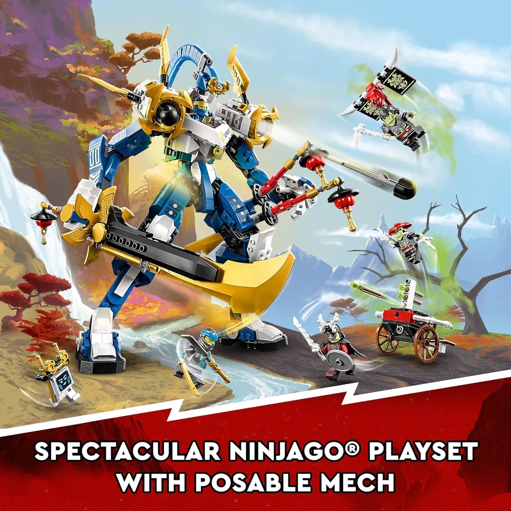 Lego Ninjago mech titán de Jay set de figuras de acción con minifiguras de batalla