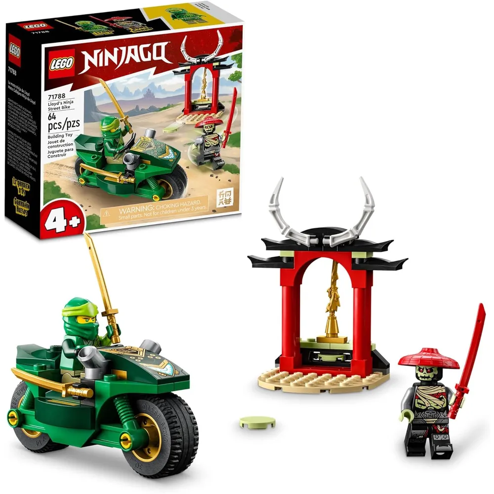Lego Ninjago moto callejera ninja de Lloyd set fácil de armar para principiantes