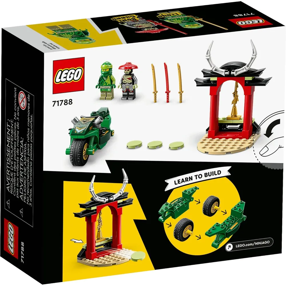 Lego Ninjago moto callejera ninja de Lloyd set fácil de armar para principiantes