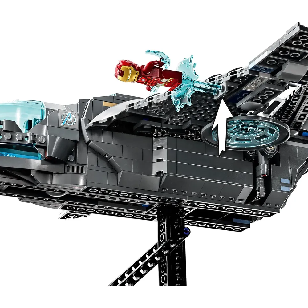 Lego Marvel Los Vengadores Quinjet set de nave con minifiguras de superhéroes