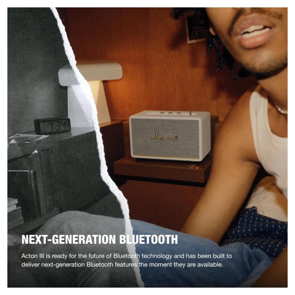 ALTAVOZ BLUETOOTH PARA EL HOGAR ACTON III MARSHALL | CREMA