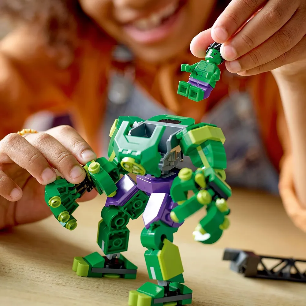 Lego Marvel Hulk mech armor set de figura de acción coleccionable de superhéroe