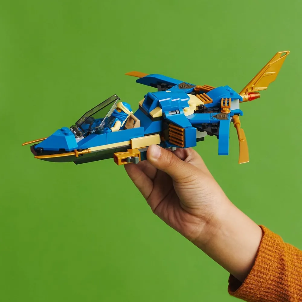 Lego Ninjago avión Lightning Jet Evo set de construcción ninja con minifigura