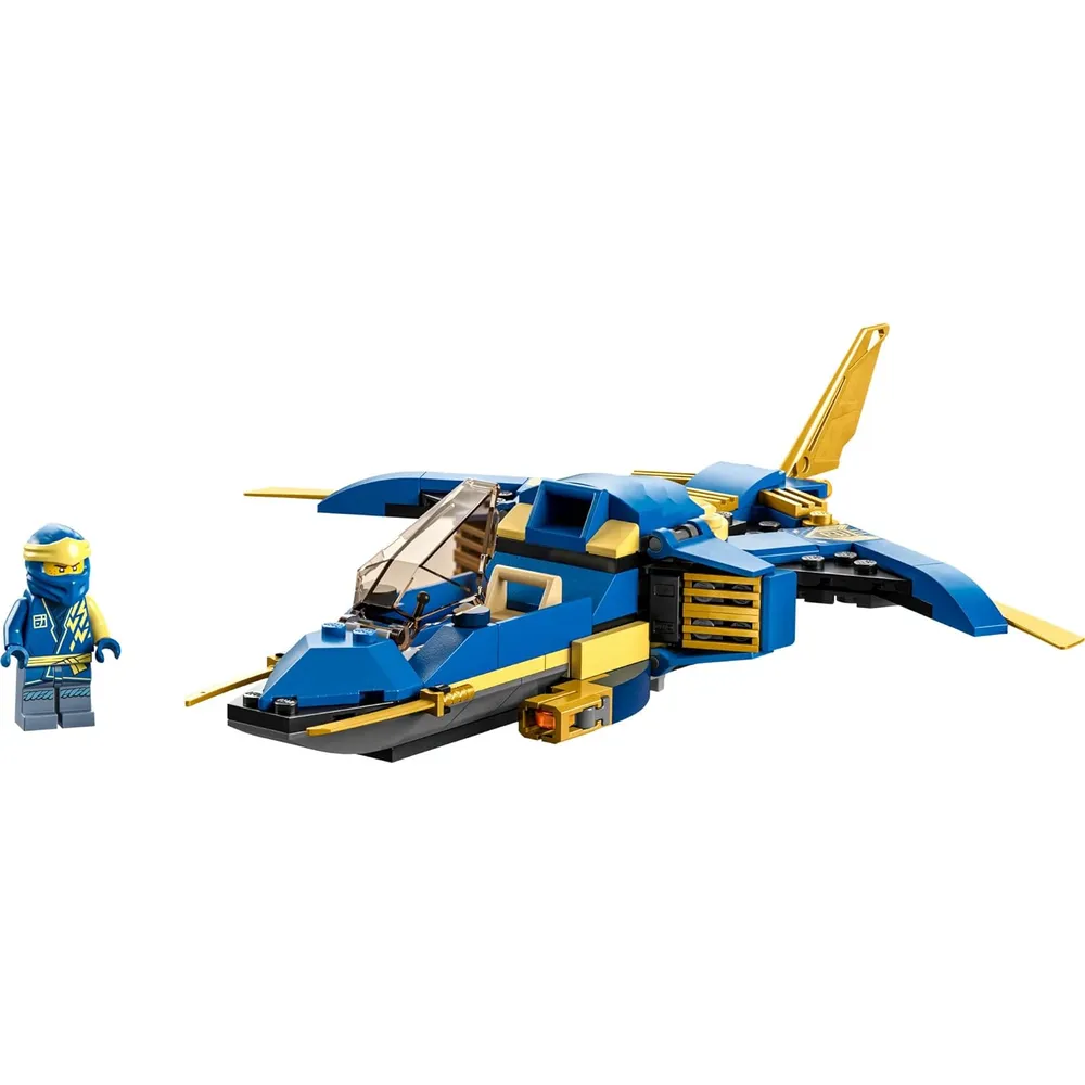 Lego Ninjago avión Lightning Jet Evo set de construcción ninja con minifigura