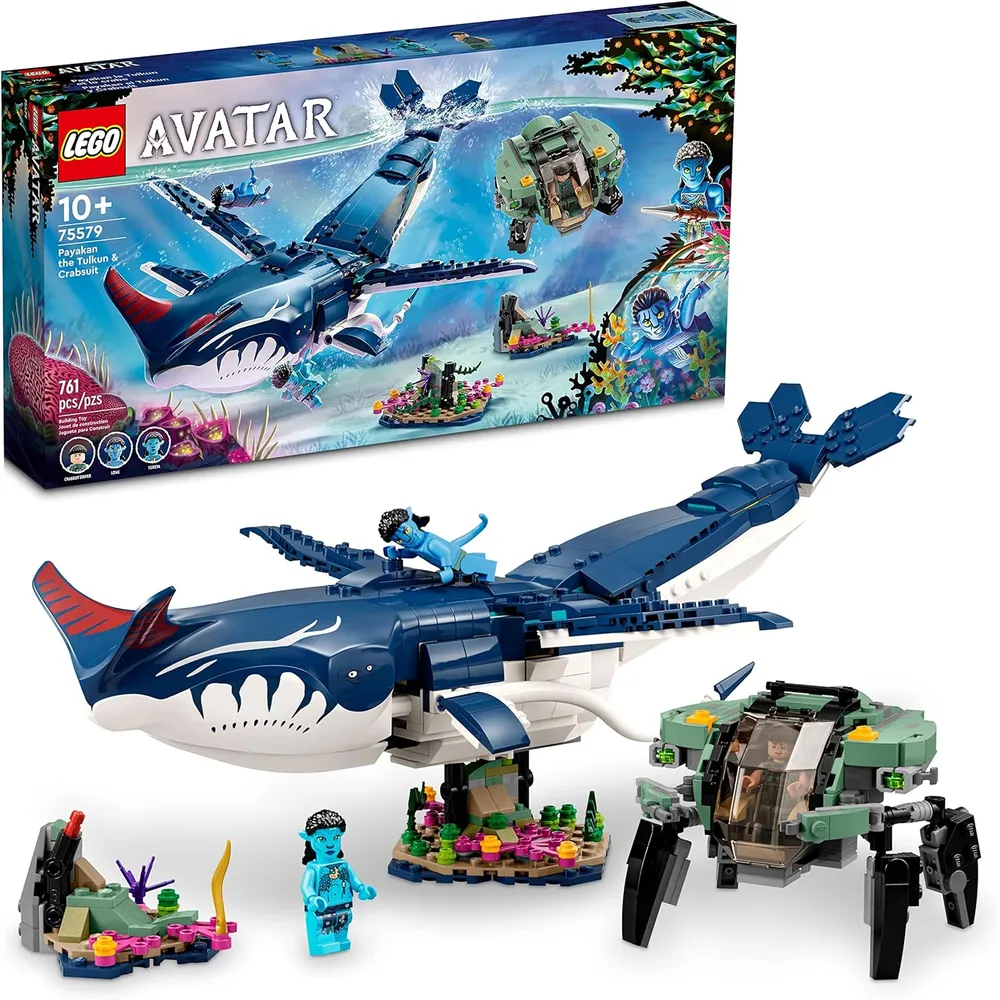 Lego Avatar Payakan el Tulkun y traje de cangrejo set inspirado en El camino del agua