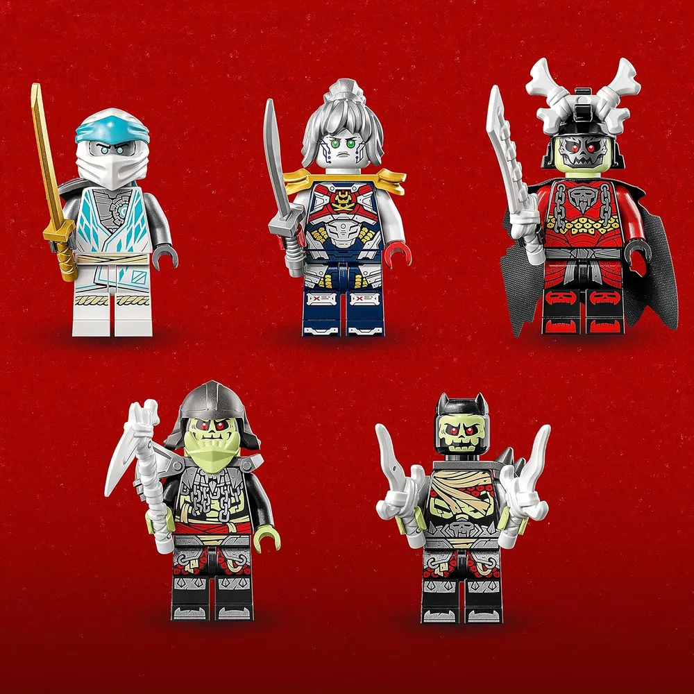 Lego Ninjago dragón de hielo 2 en 1 set de criatura y figura de acción de guerrero