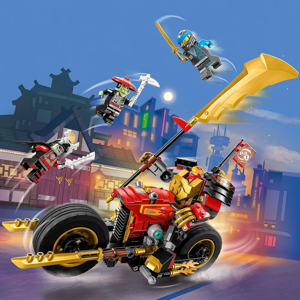 Lego Ninjago mech rider Evo de Kai set de moto ninja con figuras de guerreros