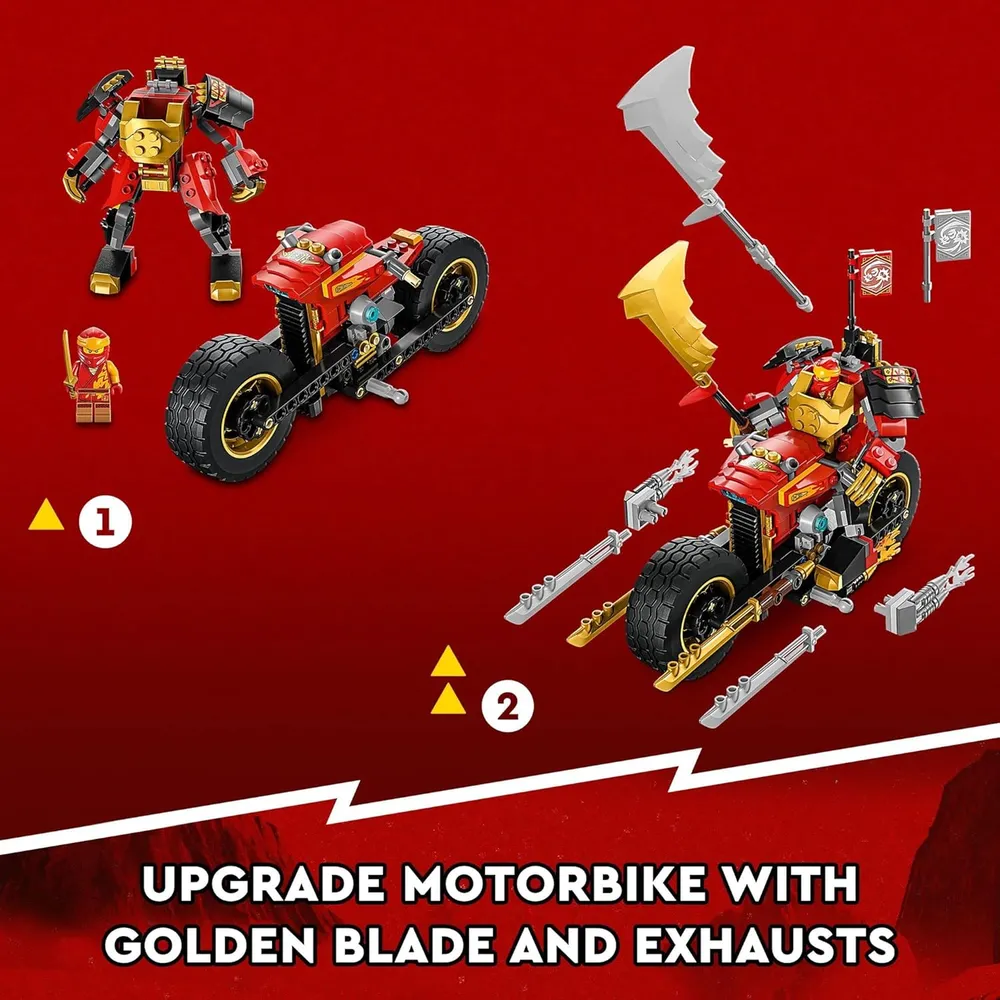 Lego Ninjago mech rider Evo de Kai set de moto ninja con figuras de guerreros