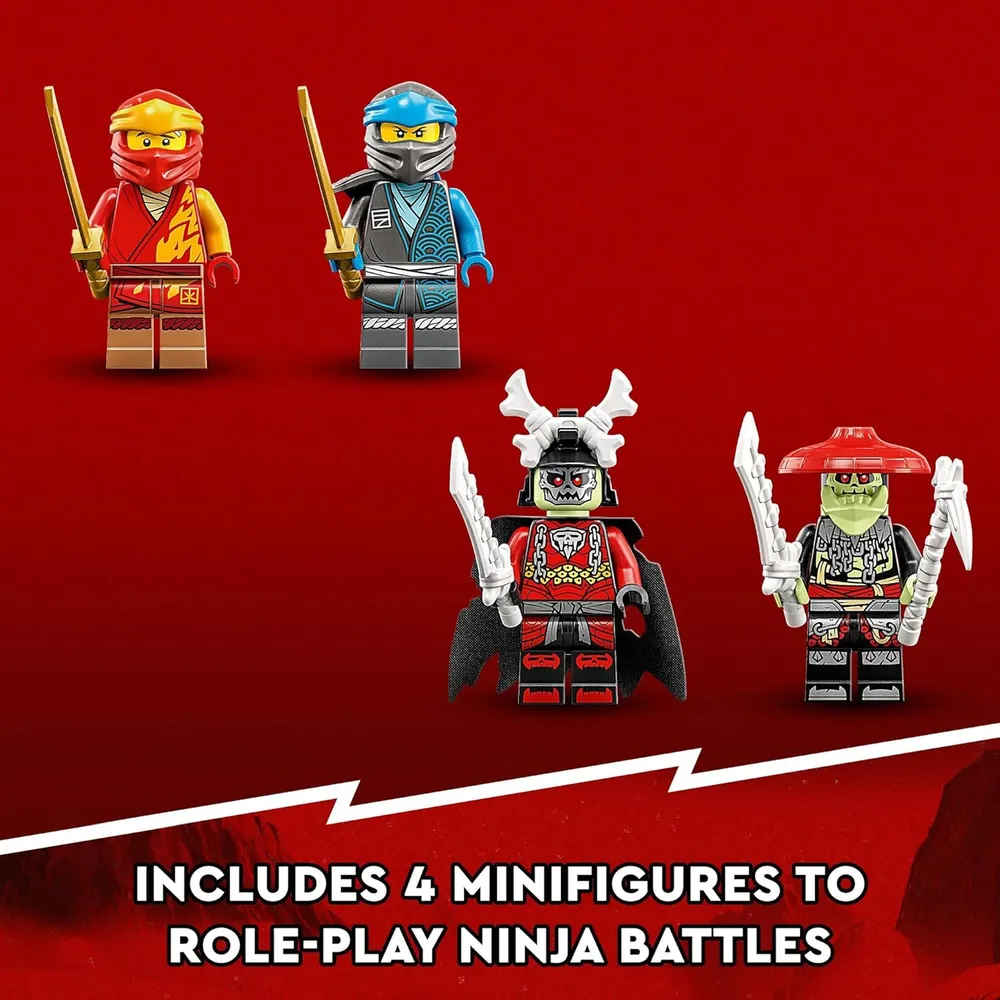 Lego Ninjago mech rider Evo de Kai set de moto ninja con figuras de guerreros