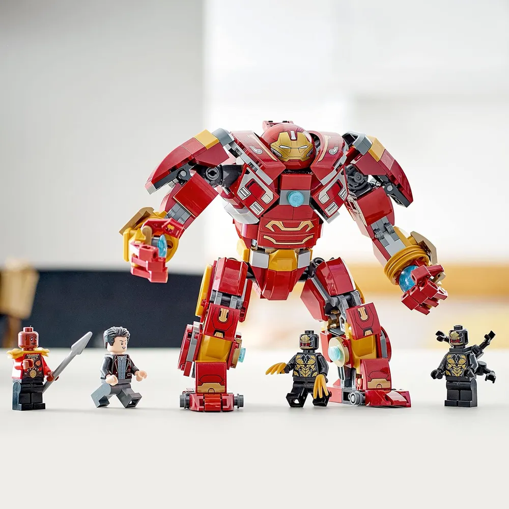 Lego Marvel Hulkbuster batalla de Wakanda set de figura de acción con minifigura