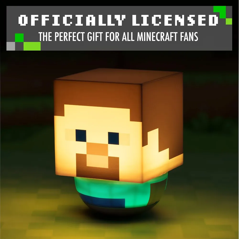 Paladone Minecraft Steve Swaying, luz nocturna oficial