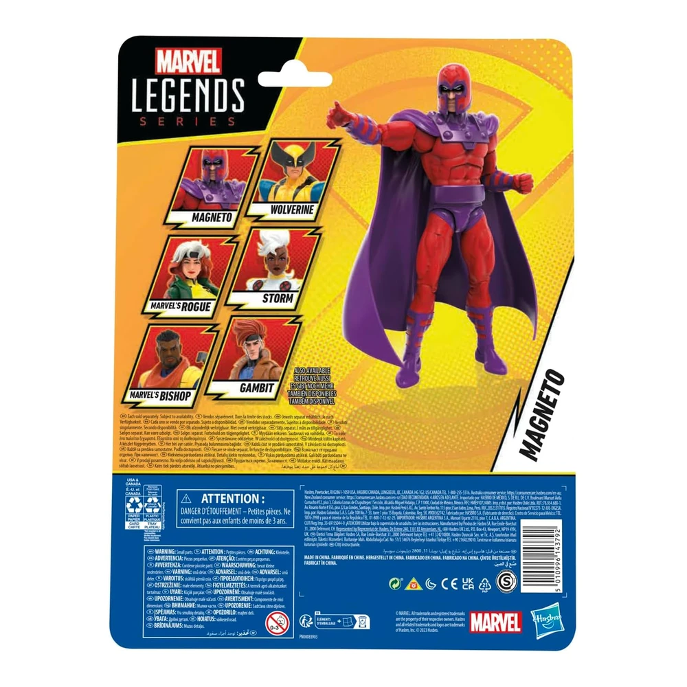 Marvel Hasbro Legends Series Magneto - X-Men '97 Figuras de Acción Coleccionables de 6" - Figuras de Acción de Legends